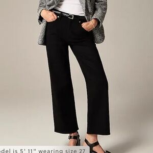 J.Crew slim wide jeans, black, 31, worn once